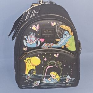 Loungefly Disney Alice In Wonderland Glow-In-The-Dark Characters Mini Backpack